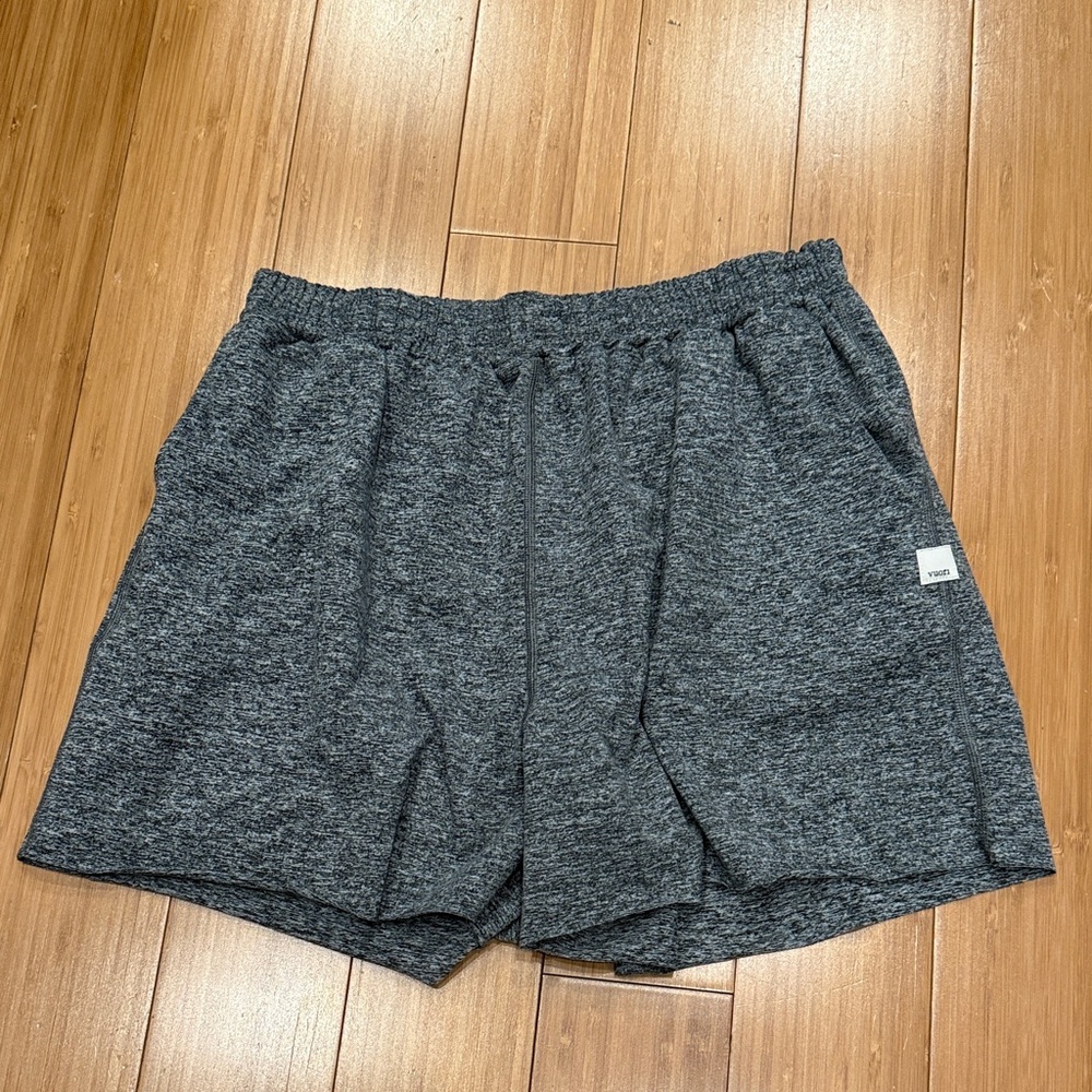 Vuori Heather Gray Boyfriend Shorts